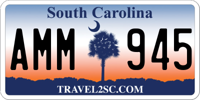SC license plate AMM945