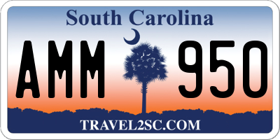 SC license plate AMM950