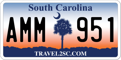 SC license plate AMM951