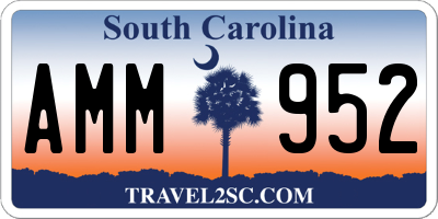 SC license plate AMM952