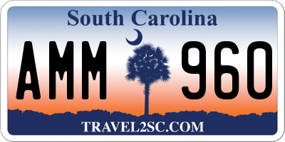 SC license plate AMM960