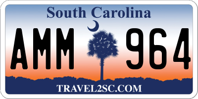 SC license plate AMM964