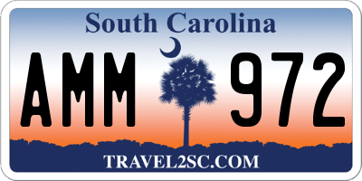 SC license plate AMM972
