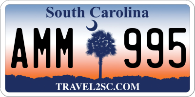 SC license plate AMM995