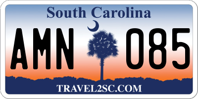 SC license plate AMN085