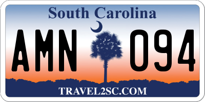 SC license plate AMN094