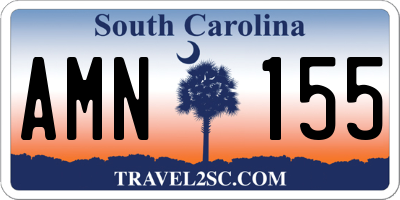 SC license plate AMN155