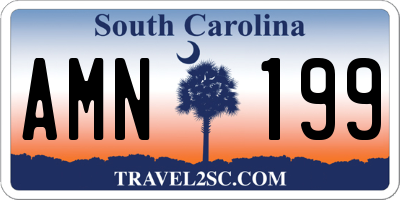 SC license plate AMN199