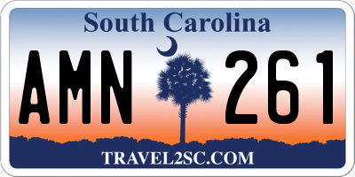 SC license plate AMN261