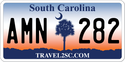 SC license plate AMN282