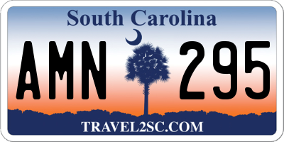 SC license plate AMN295