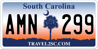 SC license plate AMN299