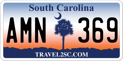 SC license plate AMN369