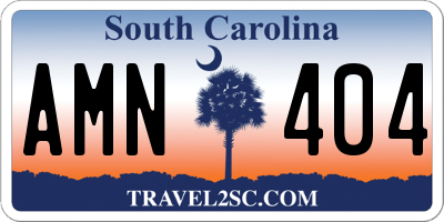 SC license plate AMN404