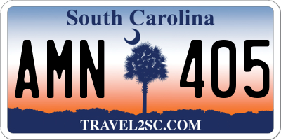 SC license plate AMN405