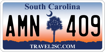 SC license plate AMN409
