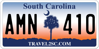 SC license plate AMN410