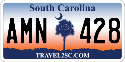 SC license plate AMN428