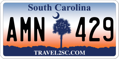 SC license plate AMN429