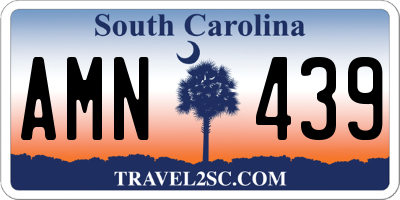 SC license plate AMN439