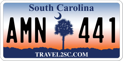 SC license plate AMN441