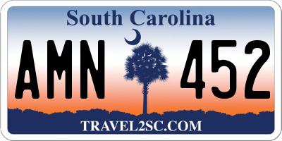 SC license plate AMN452