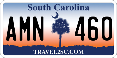 SC license plate AMN460