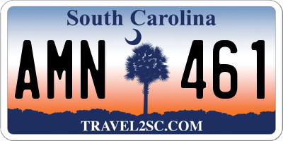 SC license plate AMN461