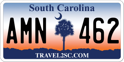SC license plate AMN462