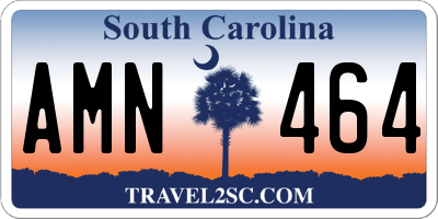 SC license plate AMN464