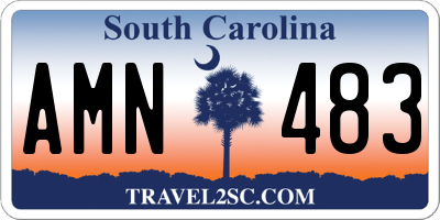 SC license plate AMN483