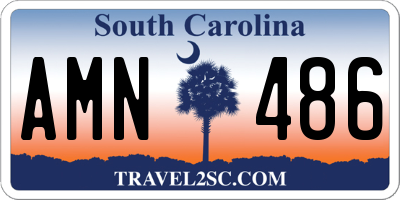 SC license plate AMN486