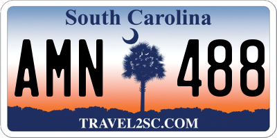 SC license plate AMN488