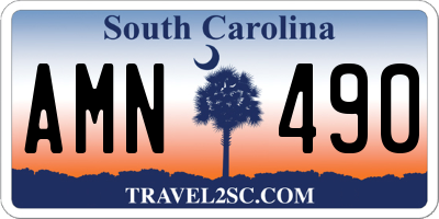 SC license plate AMN490