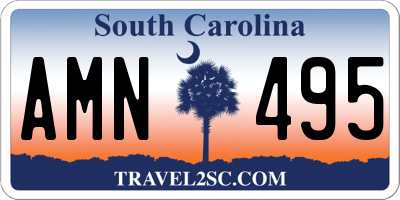 SC license plate AMN495