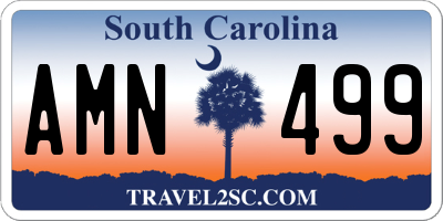 SC license plate AMN499