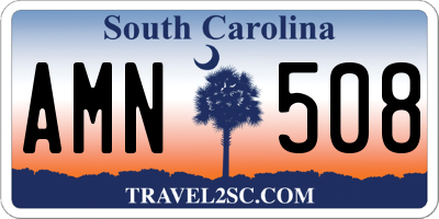 SC license plate AMN508