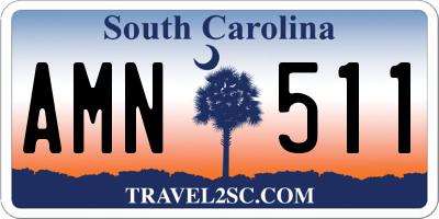 SC license plate AMN511