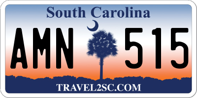 SC license plate AMN515