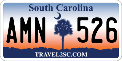 SC license plate AMN526