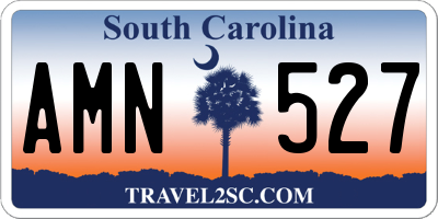 SC license plate AMN527
