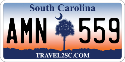 SC license plate AMN559
