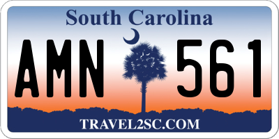 SC license plate AMN561