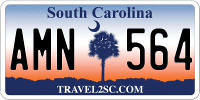 SC license plate AMN564