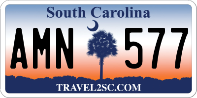 SC license plate AMN577