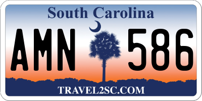 SC license plate AMN586