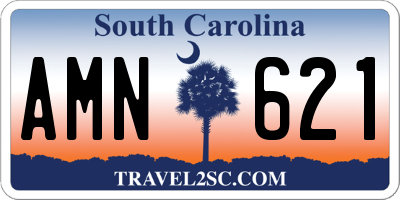 SC license plate AMN621