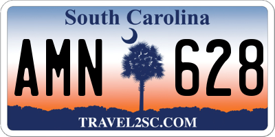 SC license plate AMN628