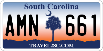 SC license plate AMN661