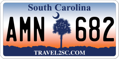 SC license plate AMN682